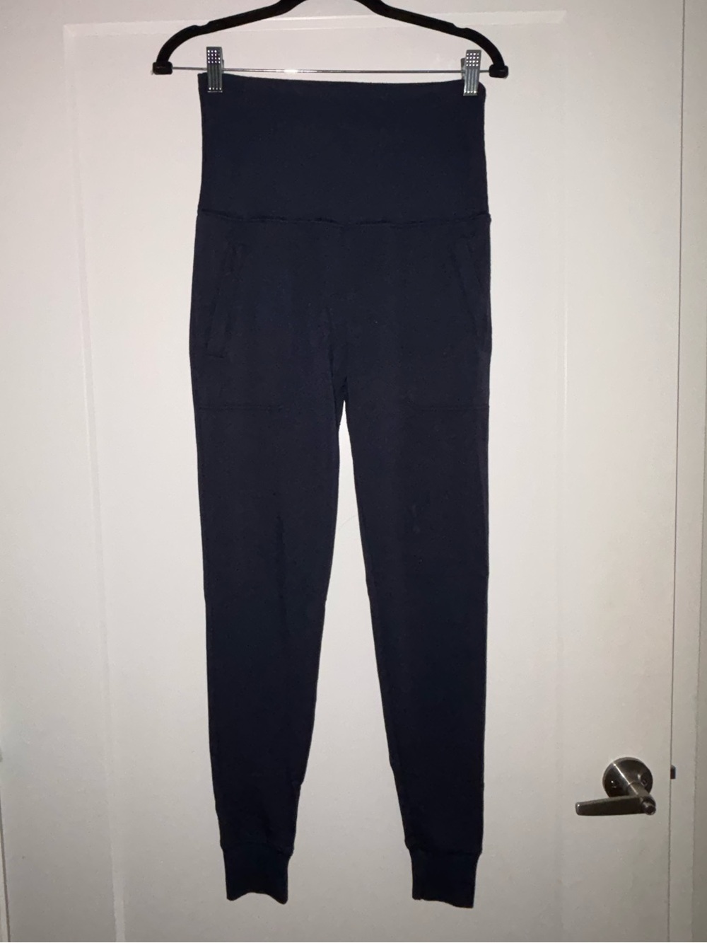 Beyond Yoga High-Waist Navy Track Joggers